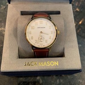 Jack Mason Watch - White and Gold $245 RETAIL!